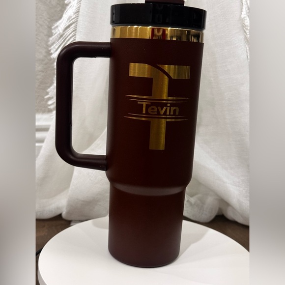 Brown and gold TUMBLER 30 oz - Picture 3 of 9